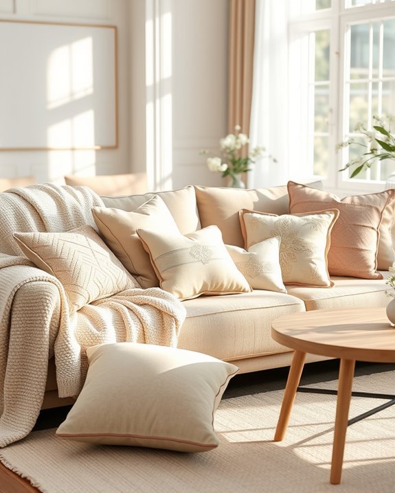elevate space with pillows
