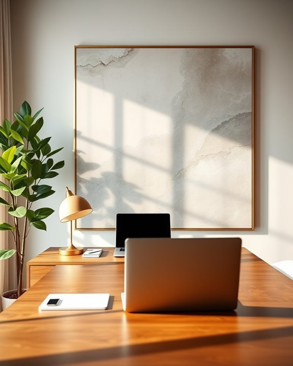 elevate workspace with artwork