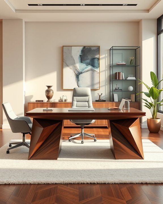 elevate workspace with statement desks