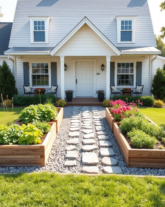 elevated productive gardening space