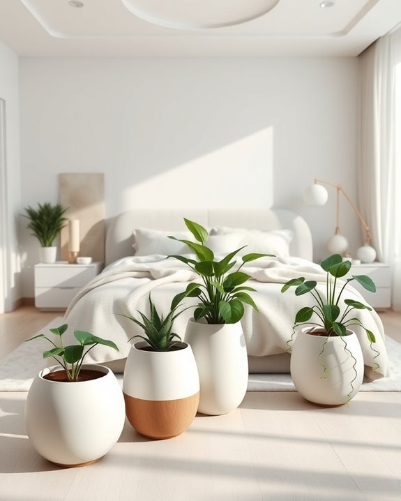 elevated rounded plant displays