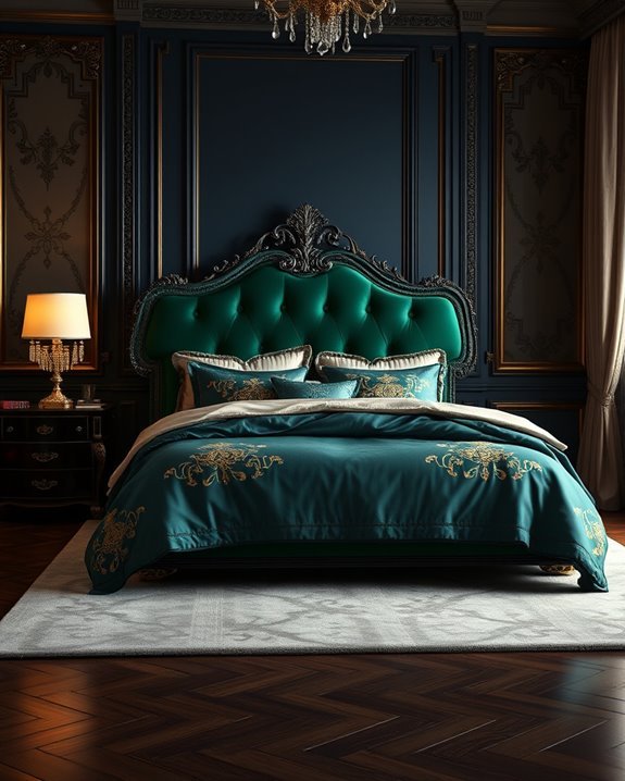 embroidered luxurious bedding elegance