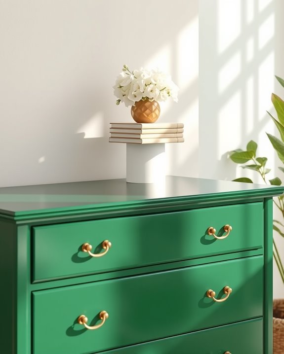 emerald green glossy transformation