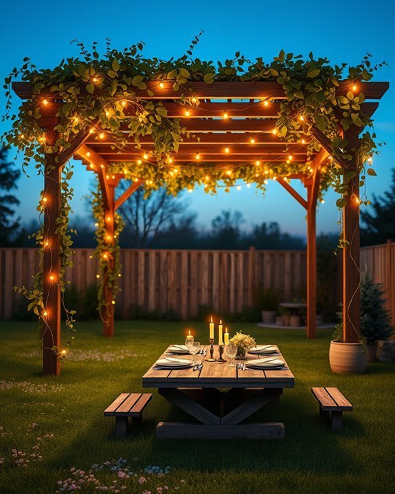 enchanting backyard string lights