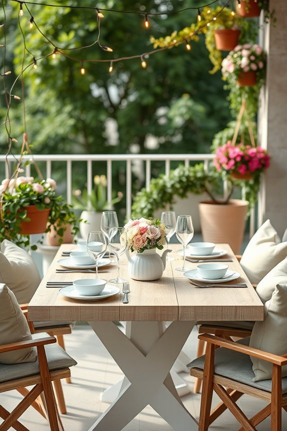 enchanting balcony dining experience