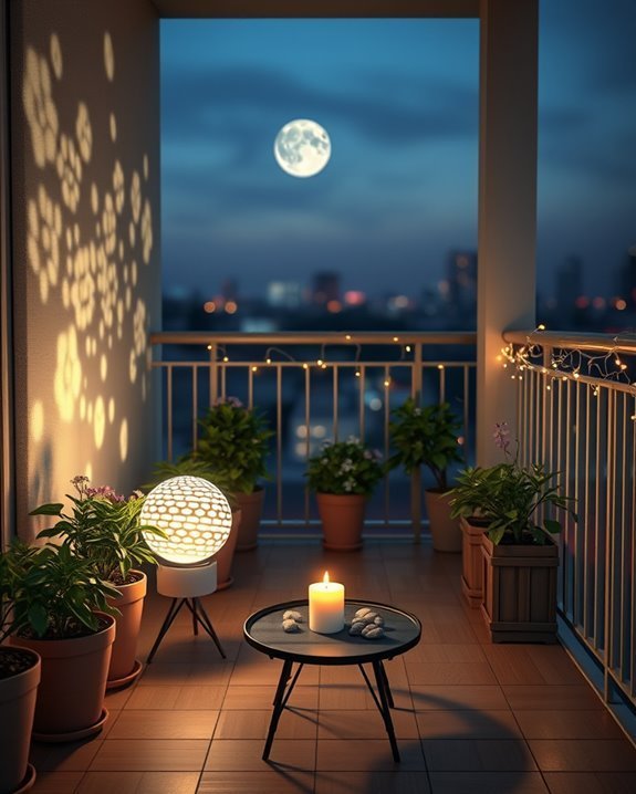 enchanting balcony moonlight ambiance