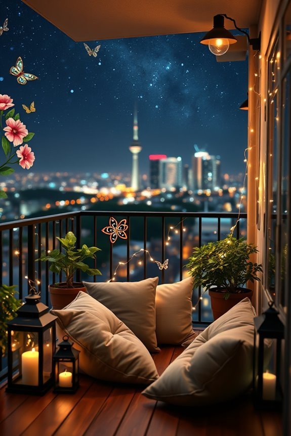 enchanting balcony wall murals