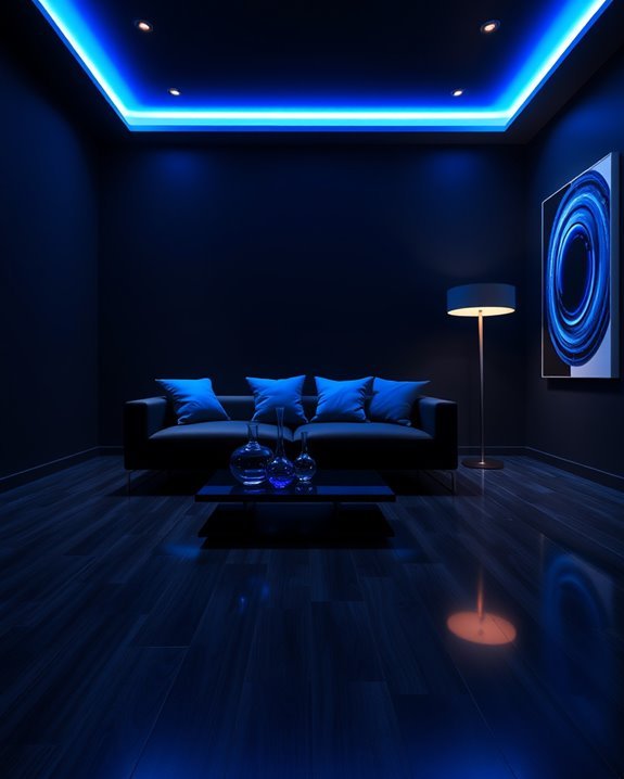 enchanting blue lighting oasis