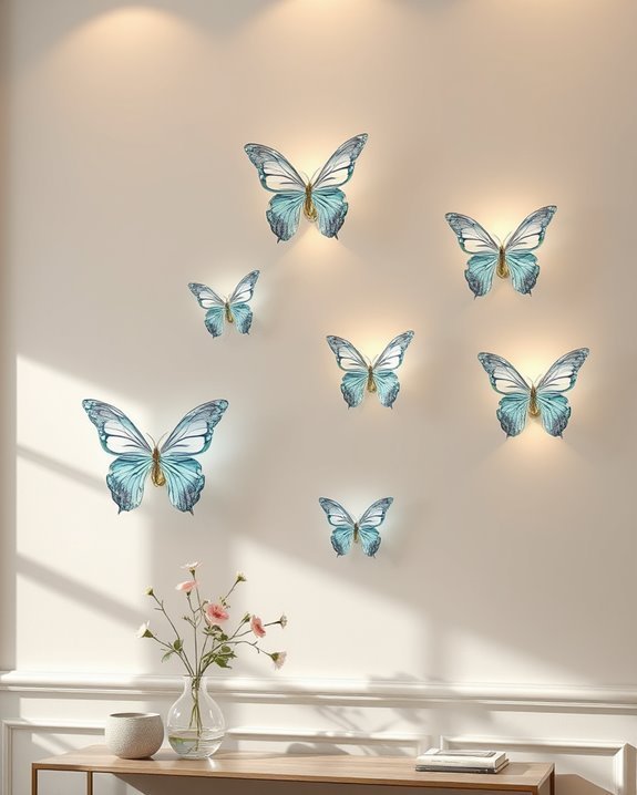 enchanting butterfly wall sconces