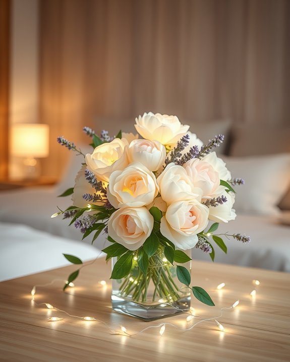 enchanting floral dining centerpiece