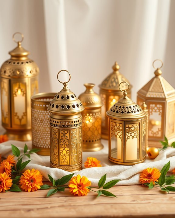 enchanting haldi decor lanterns