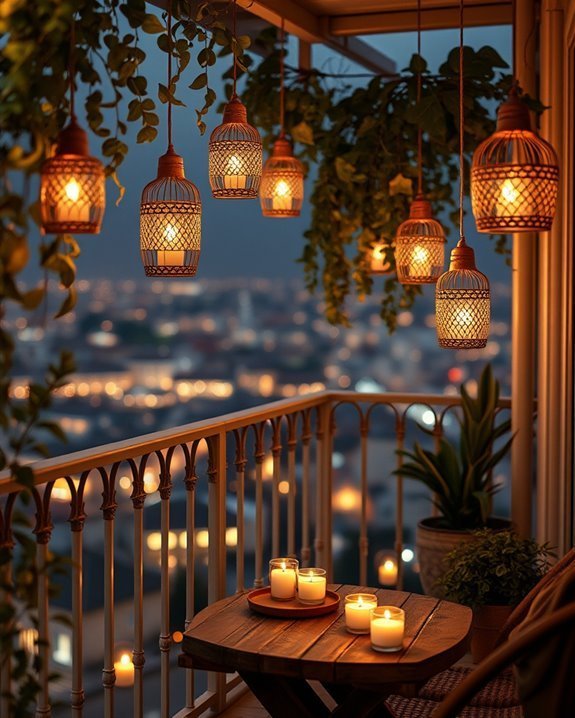 enchanting hanging tealight arrangements