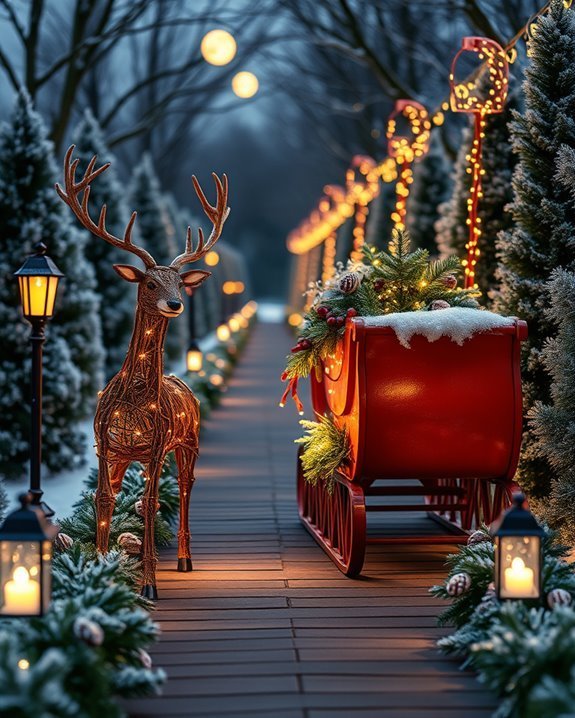 enchanting holiday walkway displays