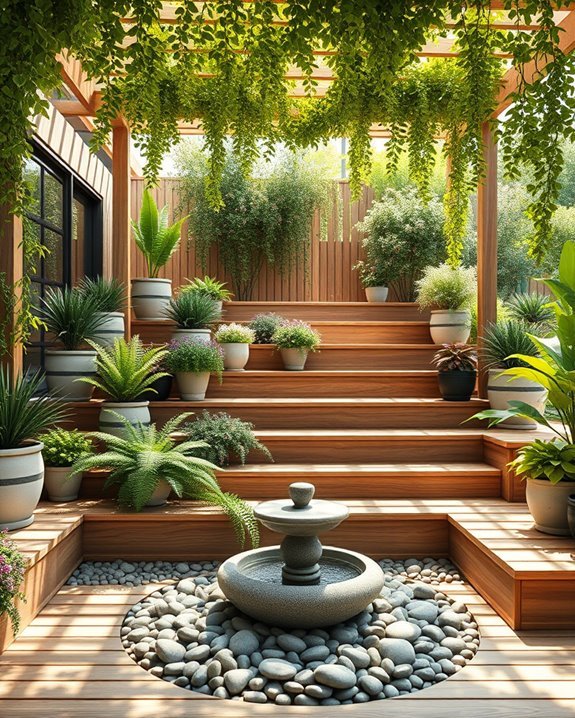 enchanting multi level garden design
