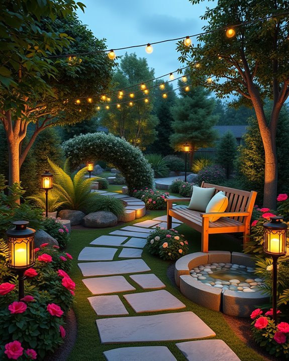 enchanting outdoor garden lighting