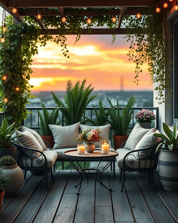 enchanting romantic balcony retreat