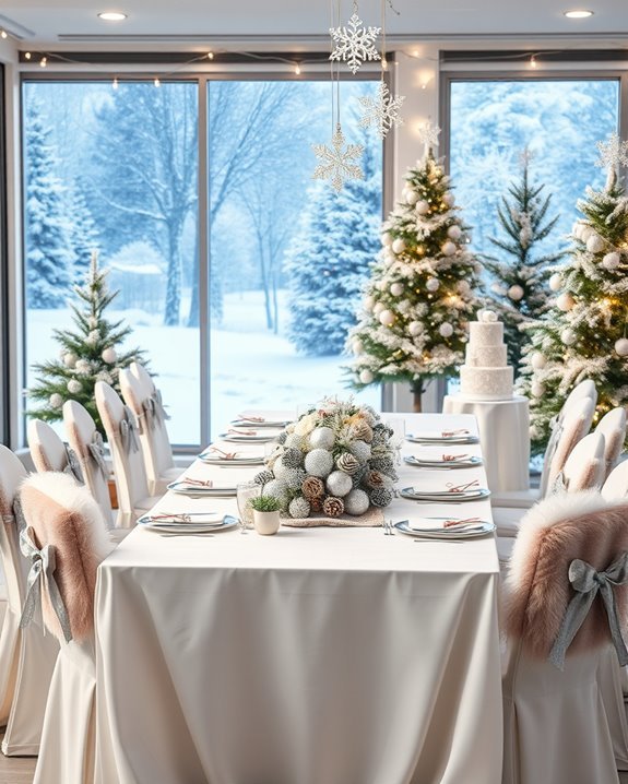 enchanting snowy holiday decor