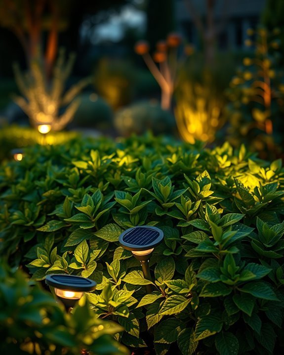 enchanting solar shrub illumination