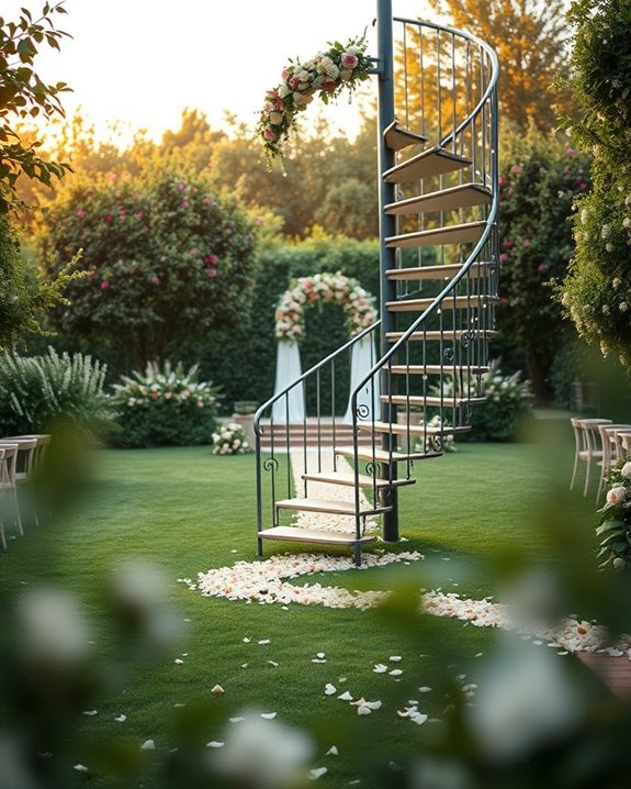 enchanting spiral staircase entrance