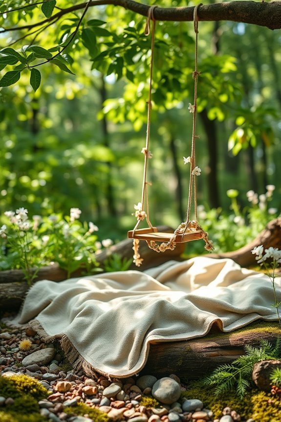 enchanting woodland baby photography