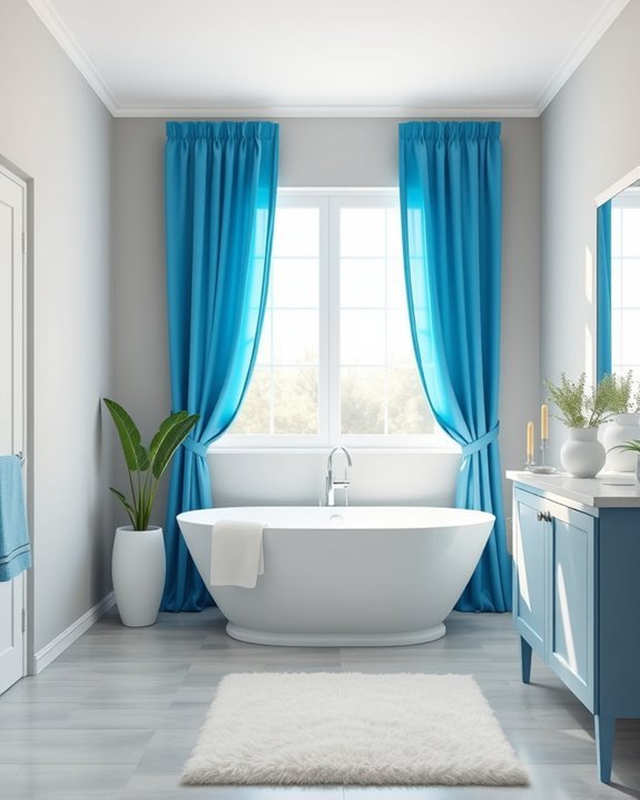 energizing blue window treatments