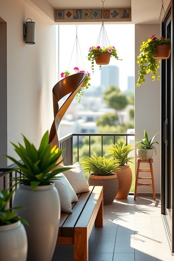 enhance balcony with art