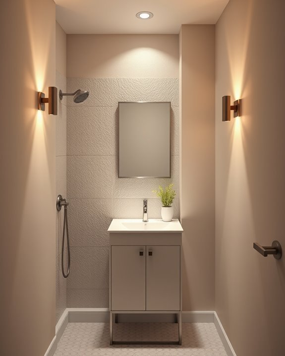 enhance bathroom with sconces