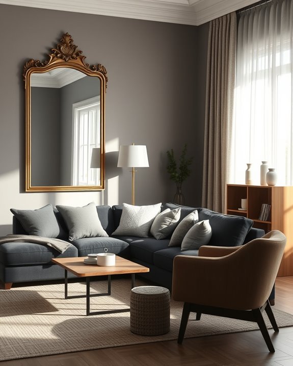 enhance brightness with mirrors