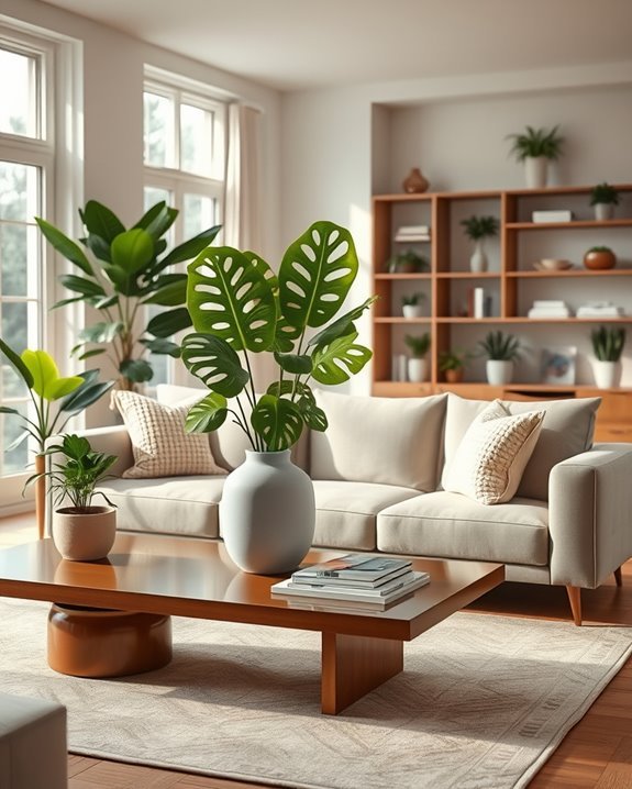 enhance decor with plants