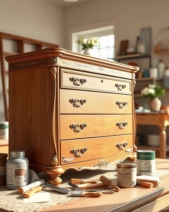enhance furniture with trim