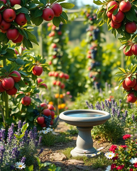 enhance garden with birds