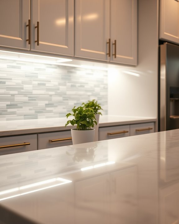 enhance kitchen with led