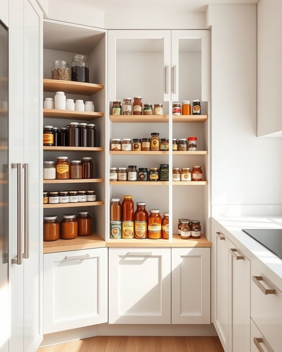 enhance pantry with lazy susans