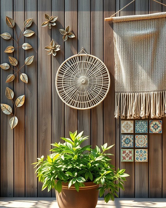 enhance patio with art