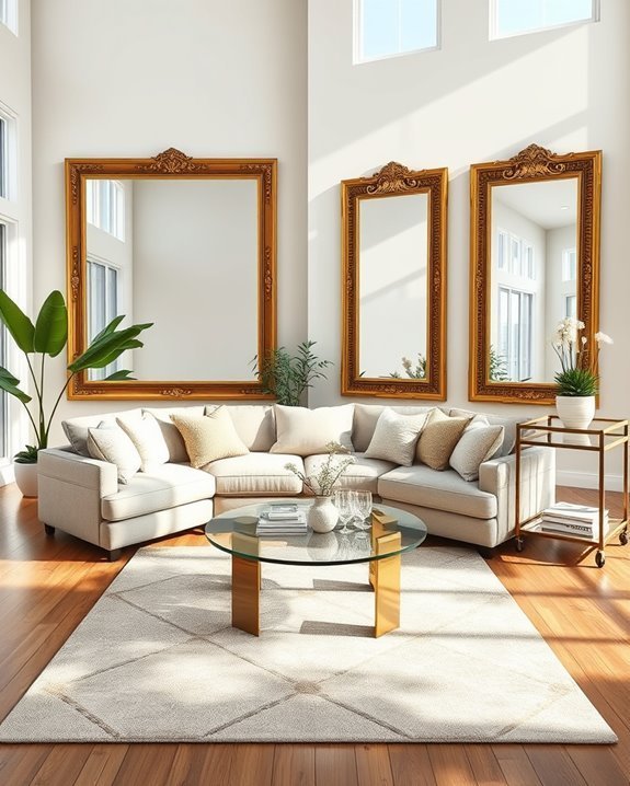 enhance space with mirrors