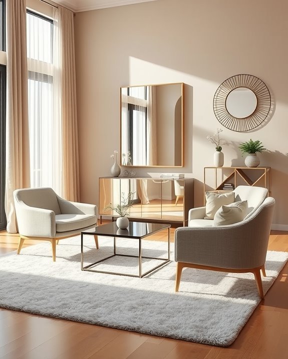 enhance space with mirrors