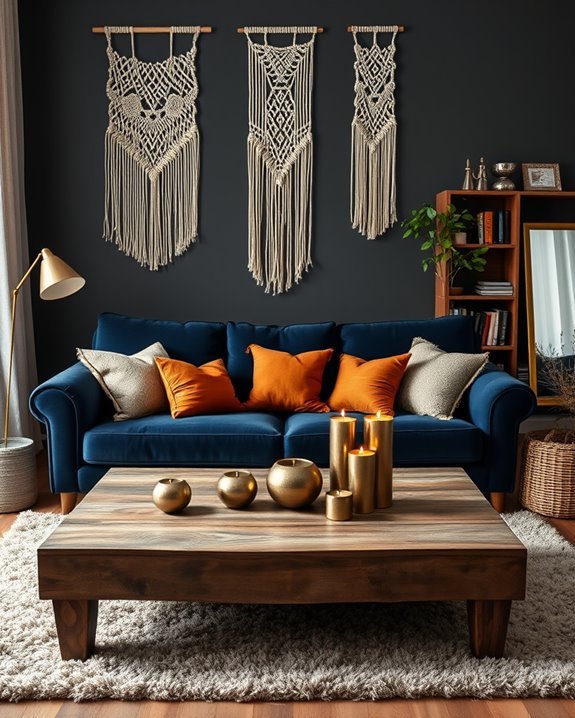 enhance warmth with metallics