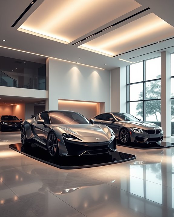 enhanced showroom vehicle lighting