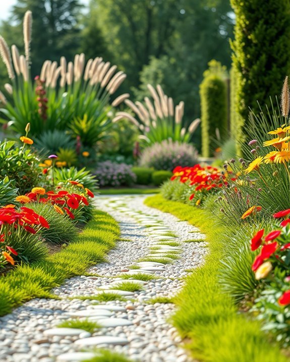 enhancing outdoor garden pathways