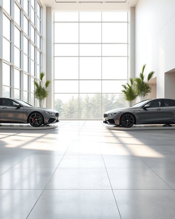 enhancing showroom with sunlight