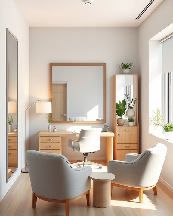 enhancing space with mirrors