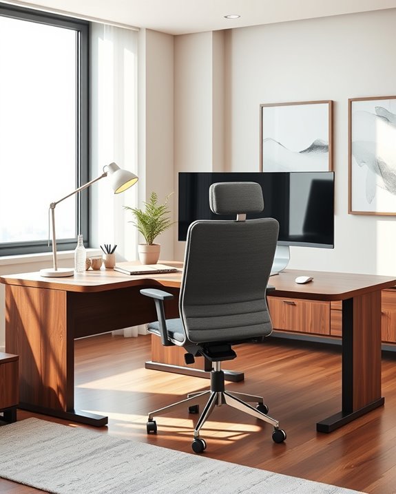 ergonomic workspace for productivity