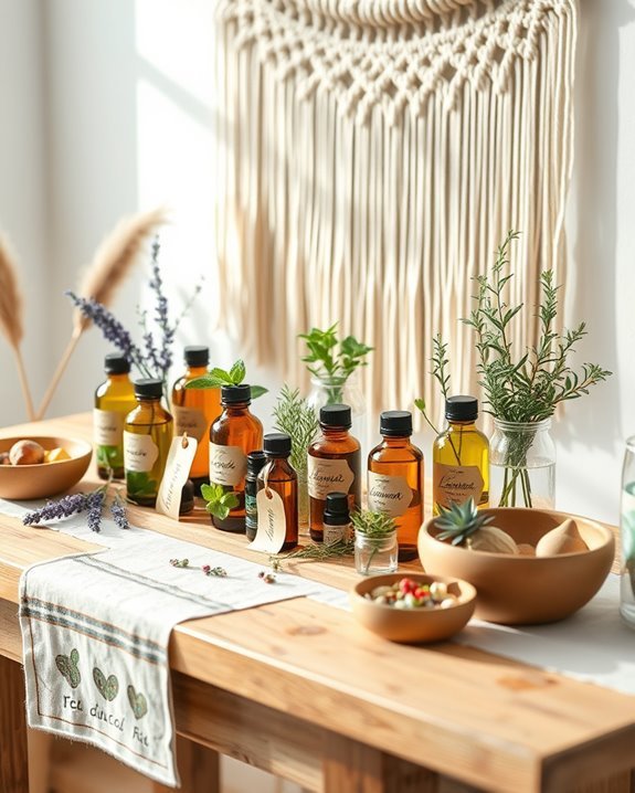 essential oil blending station