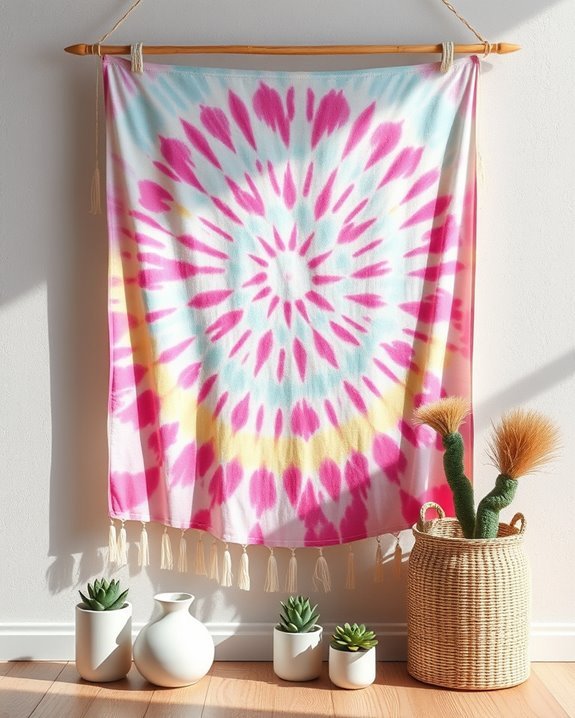 ethereal tie dye wall art