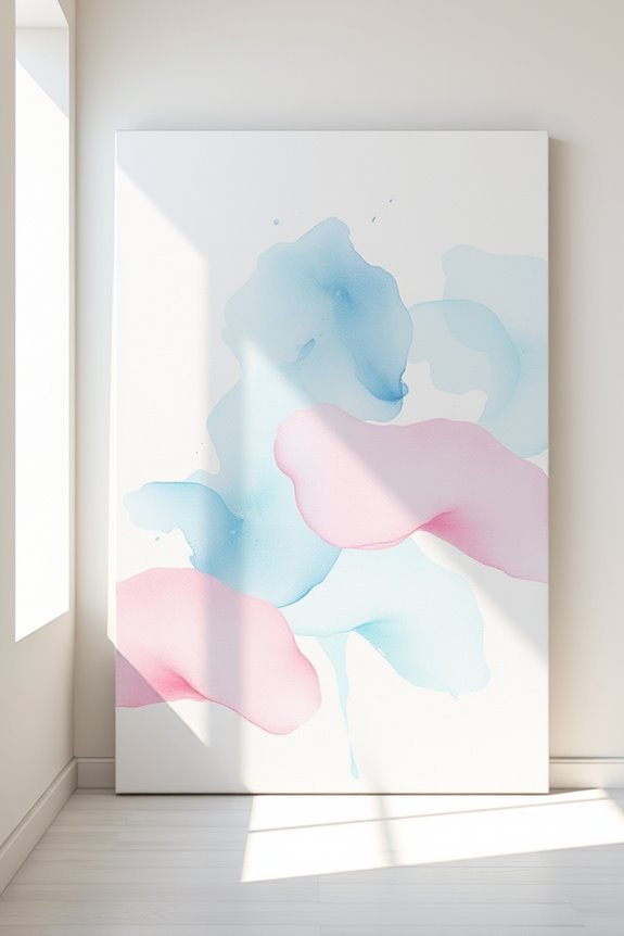 ethereal watercolor wall art