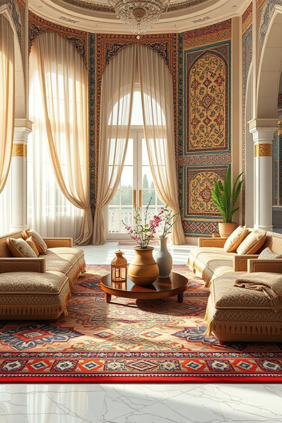 ethnic patterns enhance decor