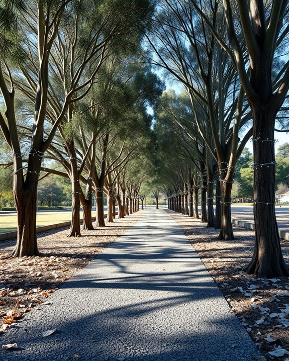 eucalyptus scented walkway decor