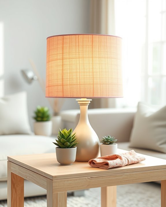 fabric lampshade diy transformation