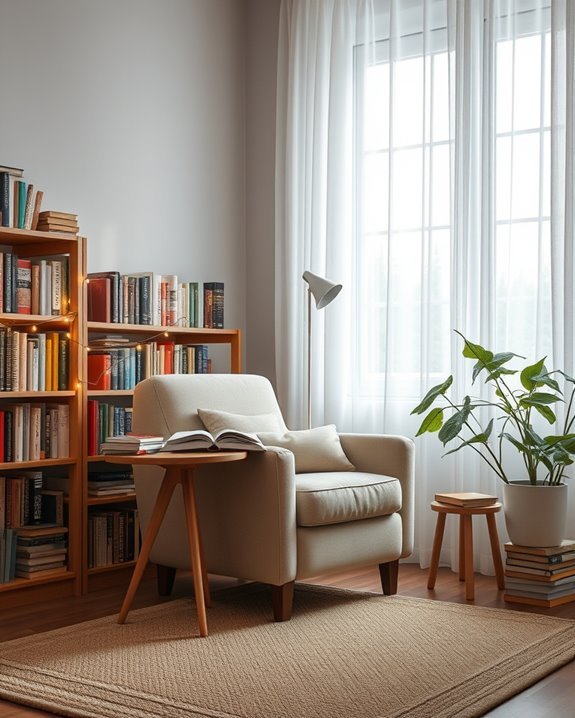 fairy lit reading nook charm