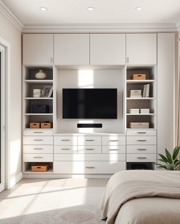 family entertainment closet design